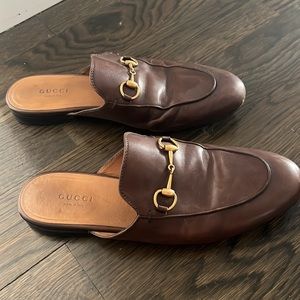 Authentic brown Gucci slides women 7.5